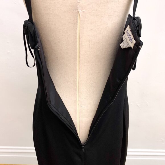 Vintage Ann Taylor Black Bow Dress Size 10 - Picture 5 of 8